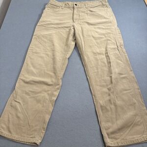 PANTS FR Carhartt  Beige 36x30 SEE PICS Flame Resistant Beige FRB159 GKH